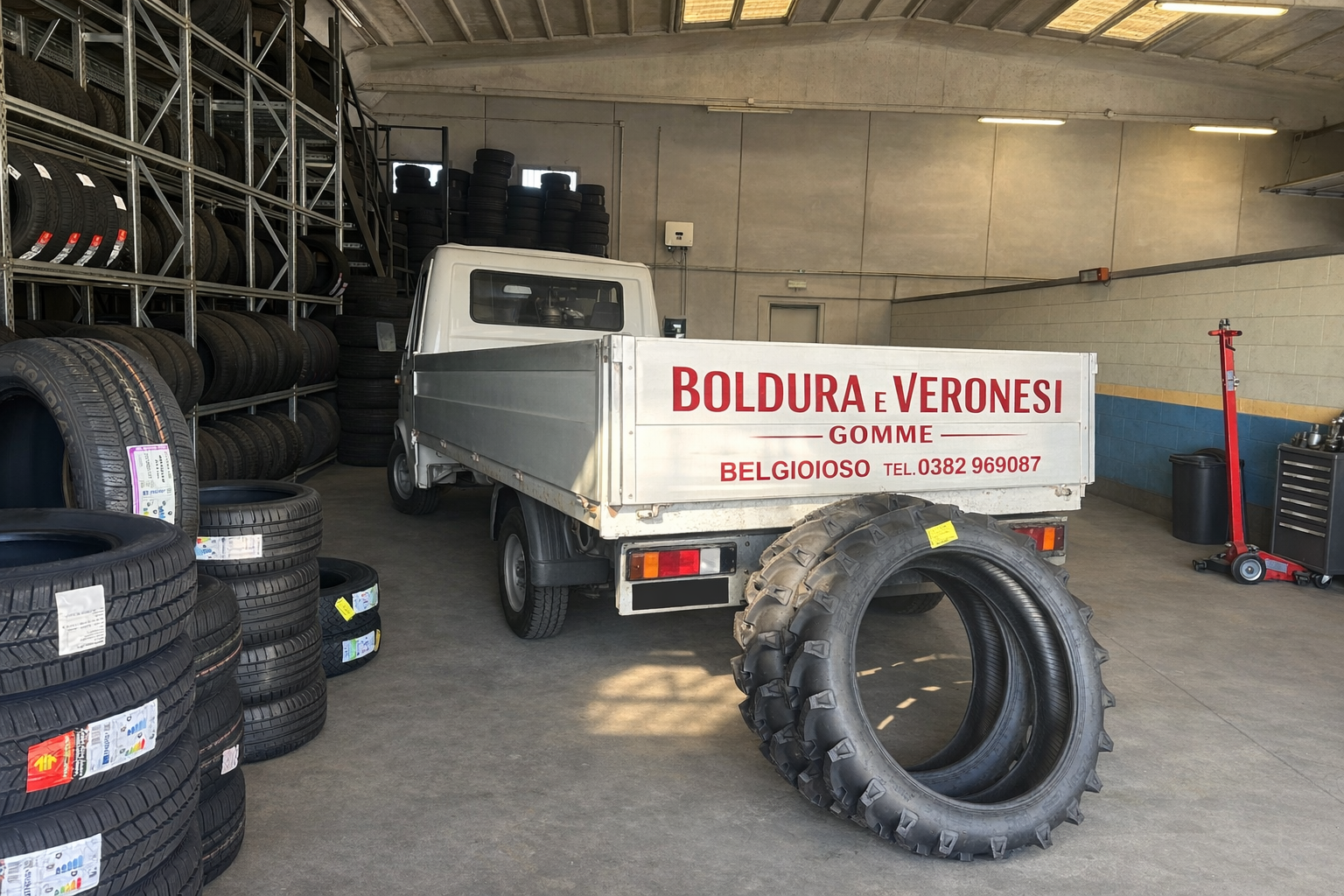 Vendita Riparazione Gomme Belgioioso Filighera Corteolona Pavia Boldura e Veronesi